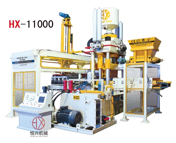 灰(huī)砂磚機(jī)HX1100靜壓制(zhi)磚機